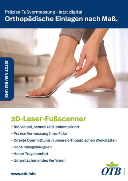 Plakat DIN A1 Digitale Fußvermessung OTB