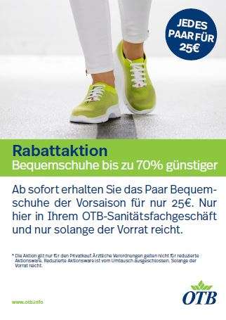Plakat DIN A1 Abverkauf - Bequemschuhe