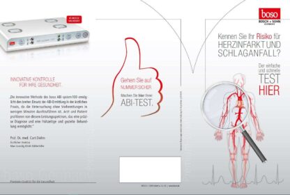 Patientenbroschüre boso ABI Messung (Herzinfarkt- & Schlaganfallrisiko)