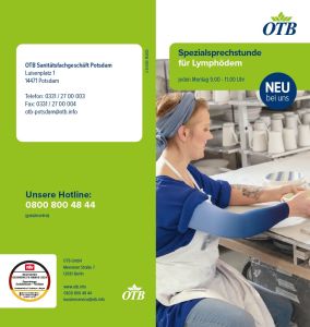 Flyer Spezialsprechstunde Lymphödem (individualisierbar)