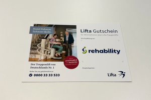 Lifta Beratungsgutschein Treppenlifte rehability