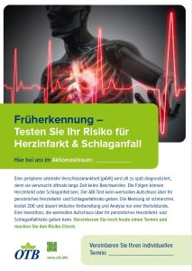 Plakat DIN A1 Aktion boso ABI Herzinfarkt-/Schlaganfall-Risiko
