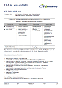 Aushang Hautschutzplan OTB - rehability