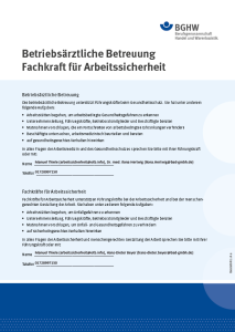 Aushang Fachkraft Arbeitssicherheit