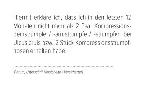Knappschaftsaufkleber PG17 Kompression Flachstrick