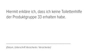 Knappschaftsaufkleber PG33 Toilettenhilfe