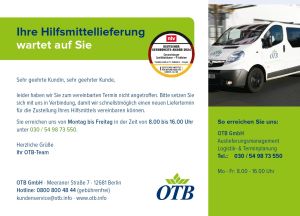 Block Kunde/Patient nicht erreicht (für Fahrer)