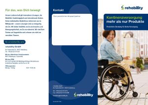 Flyer Kontinenzversorgung (rehability individuell)