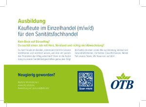 Postkarte Ausbildung - Azubi SFG (OTB)