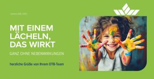OTB Grußkarte Mit einem Lächeln, das wirkt
