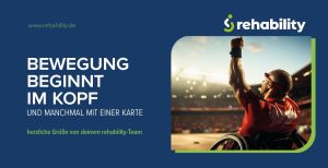 rehability Grußkarte Bewegung