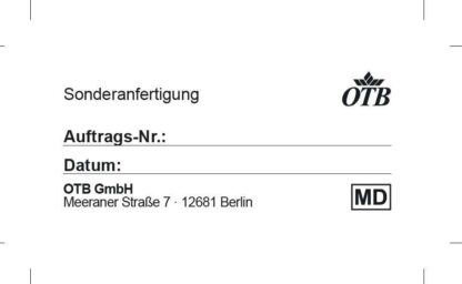 Aufkleber / Aufnäher Sonderanfertigung 60x30mm OTB