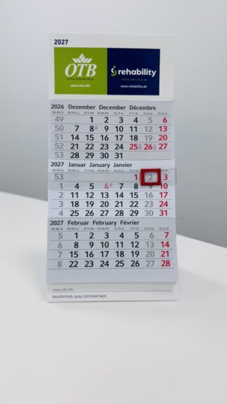 Tischkalender 2027 (OTB/rehability)