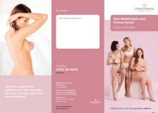 Flyer Brustprothetik (Versorgung nach Brustkrebs) / Akquise Gross