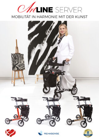 Plakat DIN A1 Rehasense Rollator Server Art Line
