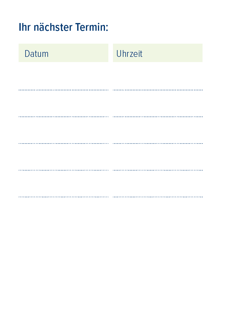 Terminblock für Arztpraxen (Gross)
