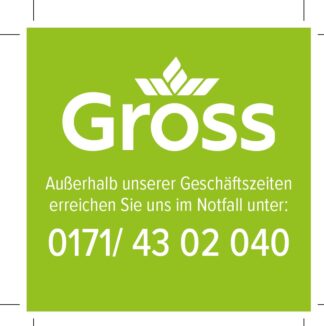 Notfallaufkleber Gross 40x40mm