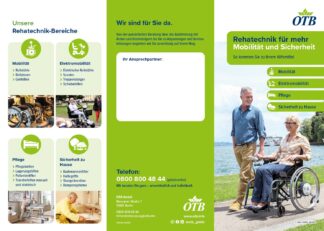 Flyer Rehatechnik "So kommen Sie zu Ihrem Hilfsmittel" OTB