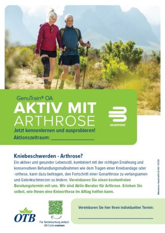 Plakat DIN A1 Orthesentest-Aktion (GenuTrain OA)